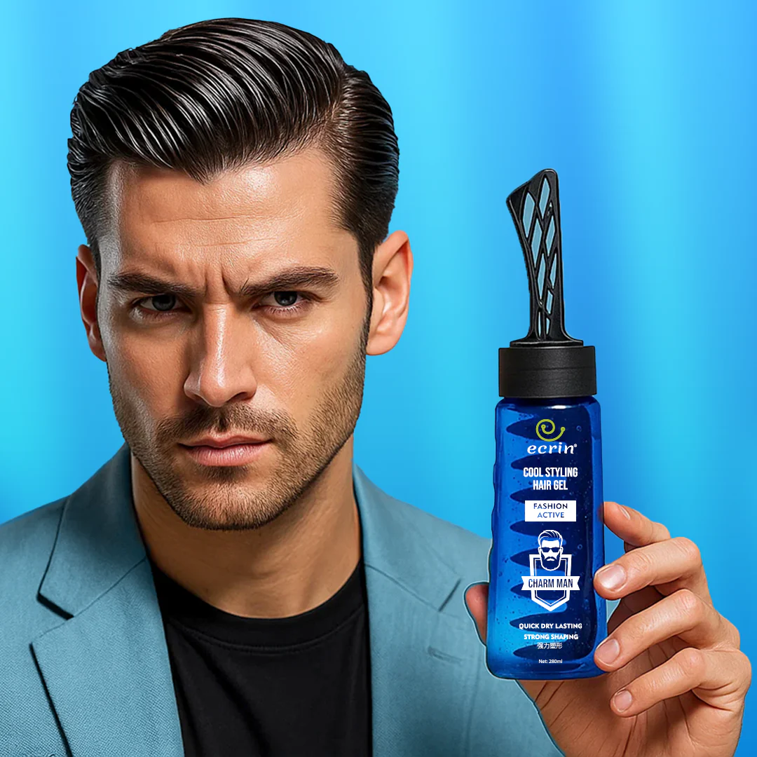 ECRIN COOL STYLING HAIR GEL WITH ACTIVE COLLAGEN - 280ml - Image 4